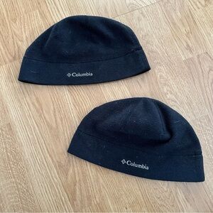 Columbia Black Hat Bundle (2) Size S/M *unisex